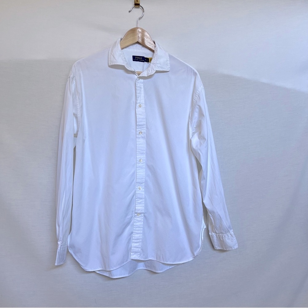 Polo by Ralph Lauren Men's White Button-Front Dress Shirt